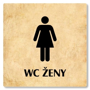 WC ženy, 118x118mm, pergamen, Nevada